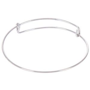 New Sterling Silver Adjustable Wire Bangle Perfect For Pandora Charms OSFA